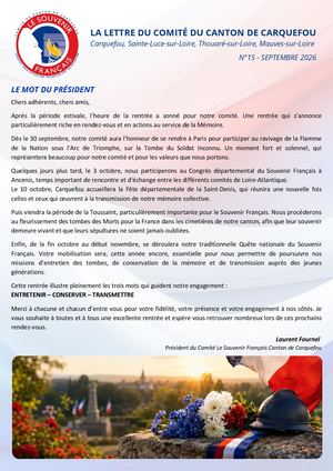 La Lettre Du Comité N°15