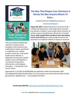 Implicit Bias Blog Post Trade Article