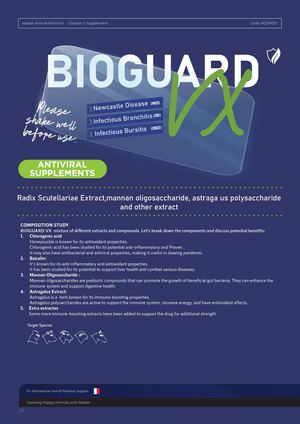 BIOGUARD VX | Antiviral Supplement for Poultry | Immunity Booster | Maizer France