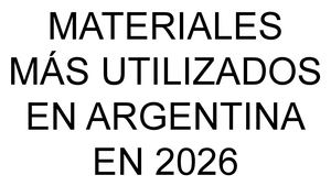 Materiales 2026