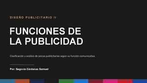 Funciones De La Publicidad - Publicitario ll