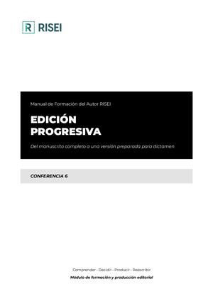 EDICIÓN PROGRESIVA