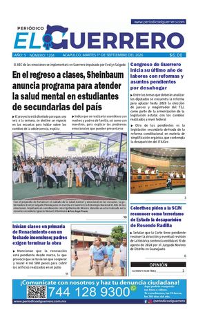 Martes 1 de septiembre del 2026