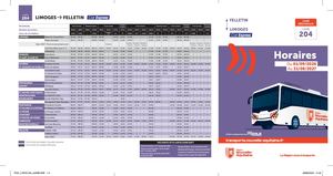 Ligne 204 - Felletin - Limoges