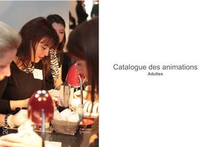 Catalogue Animations Adultes 2026-2027
