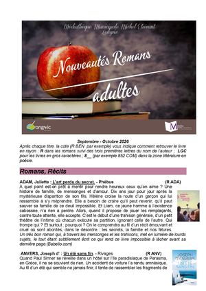 Nouveautés Rentrée 2026 Bis