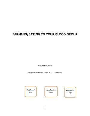 Farming To Your Blood Type Docx