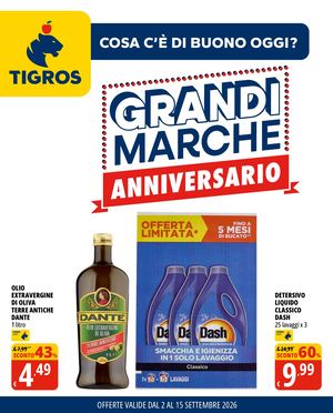 Volantino Tigros Dal 02 Al 15 Settembre 2026