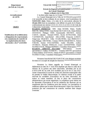 Modif Representants Commission de contrôle des listes électorales
