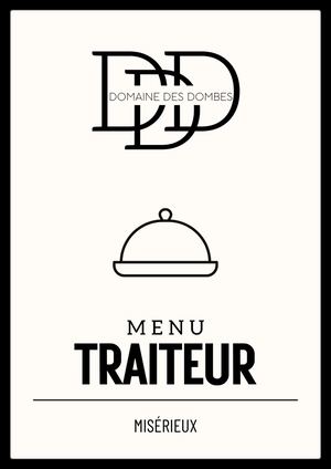 Carte Traiteur 2026