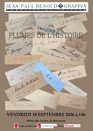 18/09/2026 - RENOUD-GRAPPIN - BESANÇON – PLAQUETTE VENTE DU 18 SEPTEMBRE 2026 (14H)