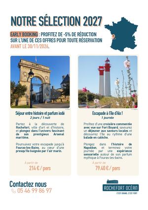 Flyer Offres Groupes 2027 Rochefort Océan