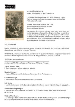 Programme journée d'étude Hector Malot