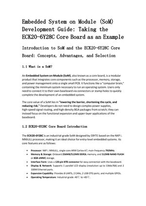 Embedded System On Module