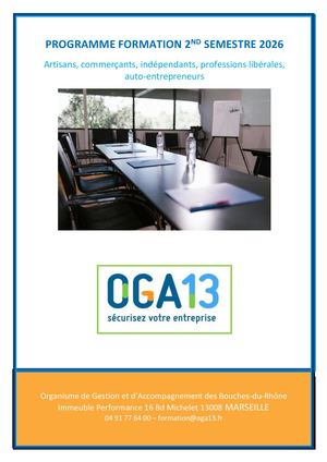 Programme Formations 2nd Semestre 2026