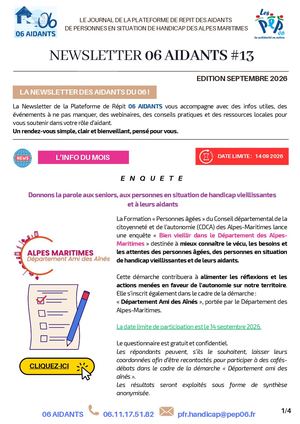 Newsletter Septembre 2026