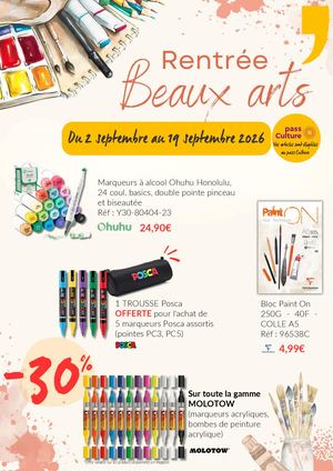 Catalogue Rentrée Beaux Arts 2026