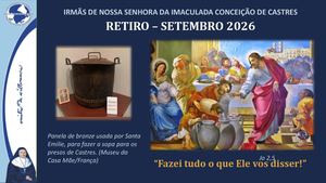 Retiro Setembro 2026 com Santa Emilie