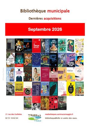 Septembre 2026- Nouveautés Adulte