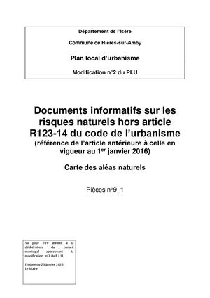 Annexe 5 Cartes Aleas Naturel 2020 Datappro