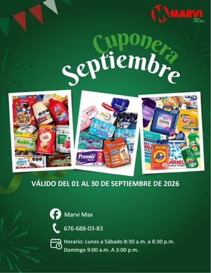 Especiales Marvi Max - Septiembre 2026