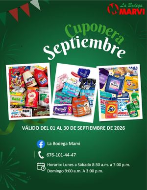 Especiales La Bodega MARVI- Septiembre 2026