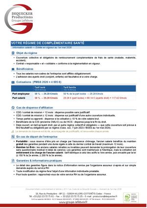 2026 05 Notice Mutuelle Non Cadres Dp Garanties + Tarifs