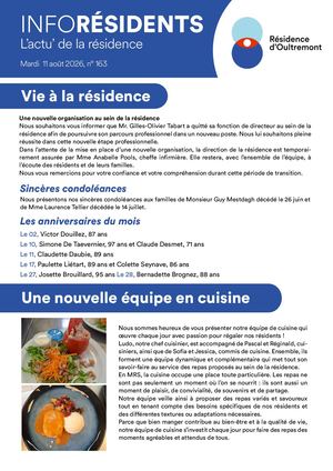 Inforésidents 163 11 Aout 2026