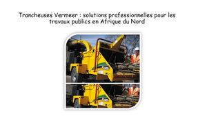Trancheuses Vermeer North Africa Pdf