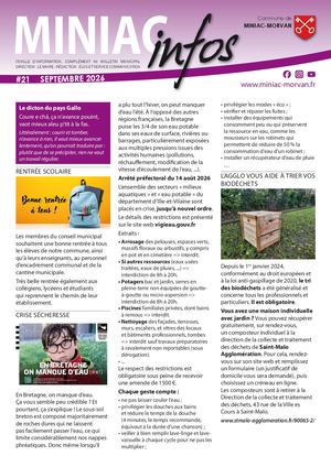 Miniac Infos n°21 - septembre 2026