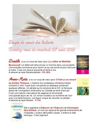 Café Coups De Coeur 28 Août 2026
