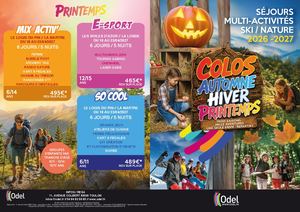 Depliant Colos Automne Printemps Hiver 2026 2027