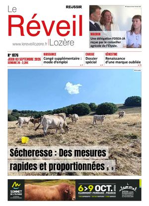 Le Réveil Lozère du jeudi 3 septembre 2026