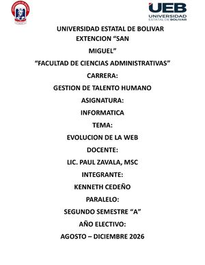La evolucion de la WEB