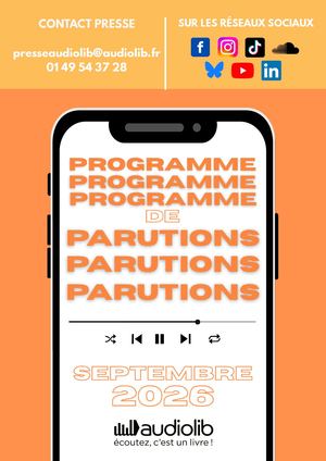 Programme de parution - Septembre 2026