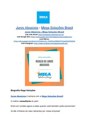 Biografia Mega Solucoes