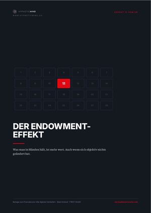 Hypnotic Mind Effekt 11 Endowment Effekt