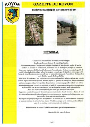 Gazette Novembre 2020
