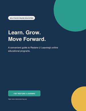 Restore U Learning Course Guide