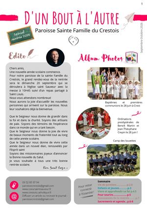 Dun bout à l'autre - Septembre-octobre 2026