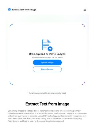 Extract Text From Image