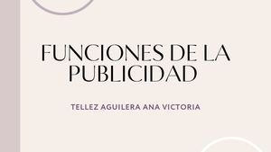 FUNCIONES DE LA PUBLICIDAD