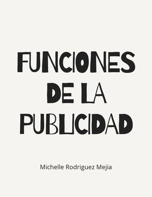 Diseño Publicitario Funciones