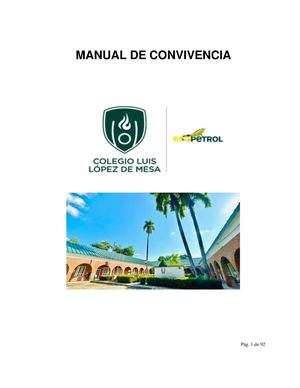 Manual De Convivencia Colegio Luis López De Mesa 2026