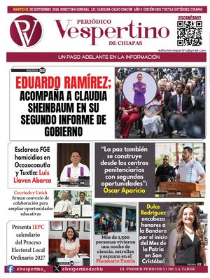 Vespertino De Chiapas 01 Septiembre
