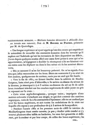 Boucher De Perthes 1863