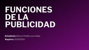 Funciones De La Publicidad