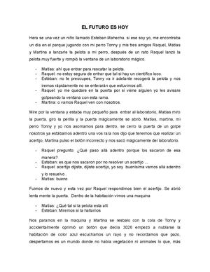 El Futuro Es Hoy Cuento