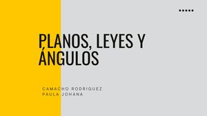 Planos, Leyes Y ÁNgulos