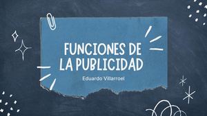 FUNCIONES DE LA PUBLICIDAD